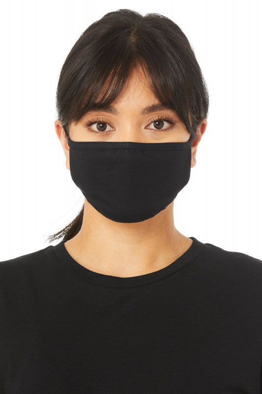 Black Cotton Face Masks